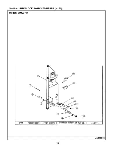 INTERLOCK SWITCHES-UPPER (M166)