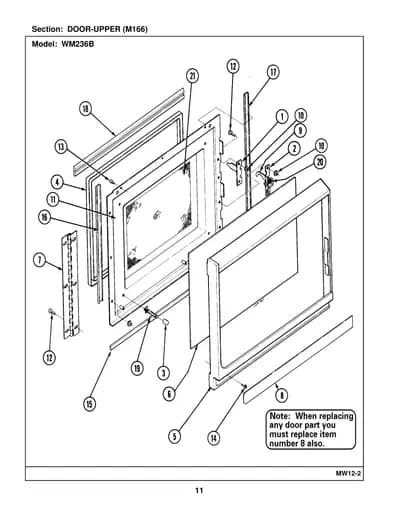 DOOR-UPPER (M166)