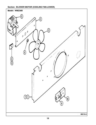BLOWER MOTOR (COOLING FAN-LOWER)