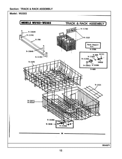 TRACK & RACK ASSEMBLY