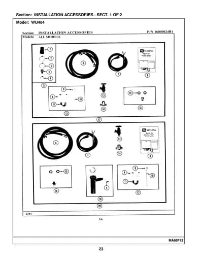INSTALLATION ACCESSORIES - SECT. 1 OF