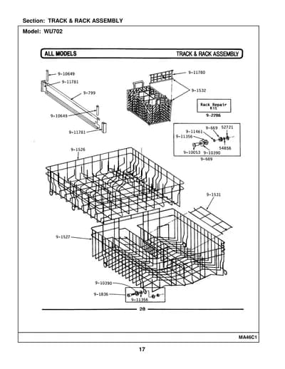 TRACK & RACK ASSEMBLY