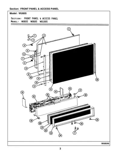 FRONT PANEL & ACCESS PANEL