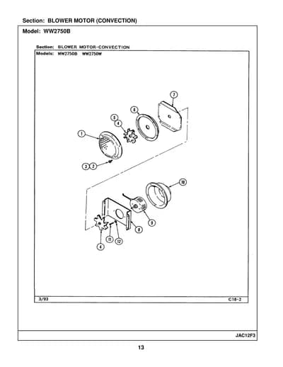 BLOWER MOTOR (CONVECTION)
