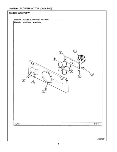 BLOWER MOTOR (COOLING)