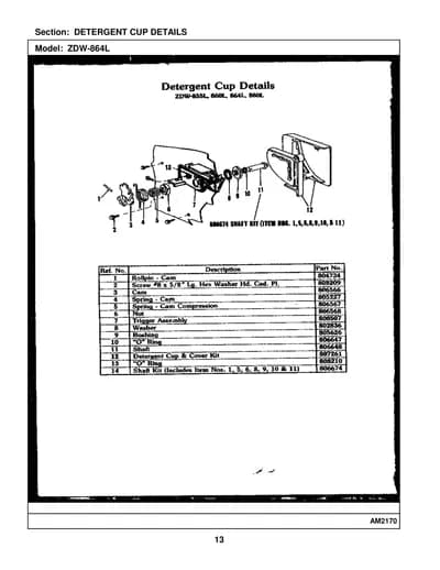 DETERGENT CUP DETAILS