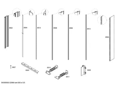 Mounting & Fixing, Hinges (0502-0513)