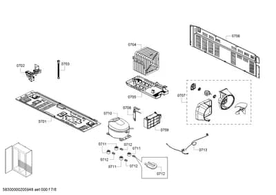 Hoses, drawers (0701-0713)