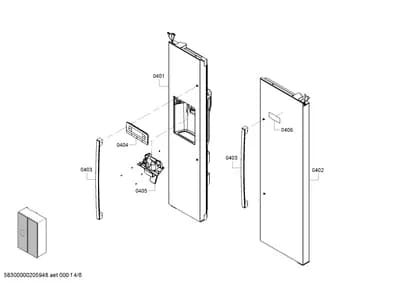 Door & Housing, Handles & Knobs (0401-0407)
