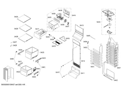 Door & Housing, Rails (0401-0461)