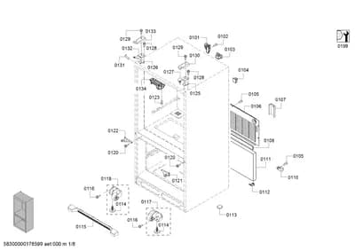 Door & Housing, Screws (0101-0134)