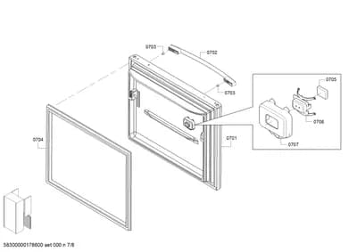Door & Housing, Handles & Knobs (0701-0707)
