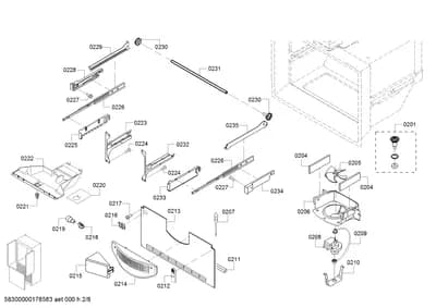 Door & Housing, Screws (0201-0235)