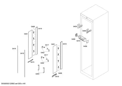 Door & Housing, Flaps & Holders (0401-0419)