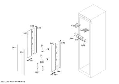 Door & Housing, Flaps & Holders (0401-0419)