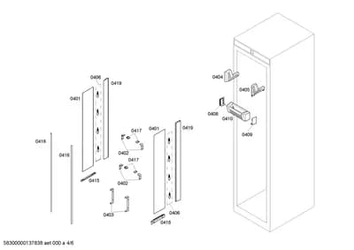 Door & Housing, Flaps & Holders (0401-0419)