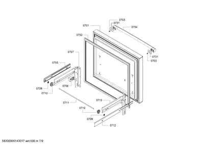 Door & Housing, Handles & Knobs (0701-0731)