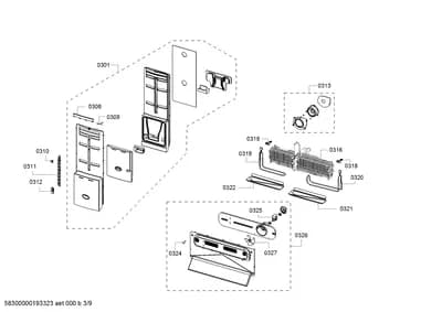 Door & Housing, Fan Parts (0301-0327)