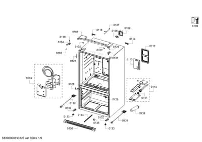 Door & Housing, Hoses (0101-0141)