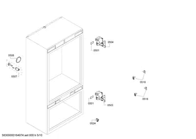 Door & Housing, Screws (0501-0524)
