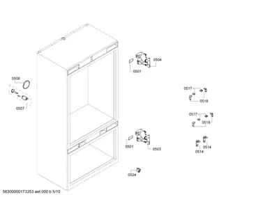 Door & Housing, Screws (0501-0524)