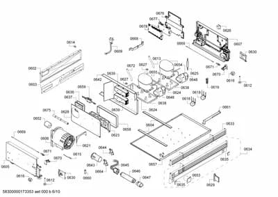 Door & Housing, shelves trays (0602-0678)