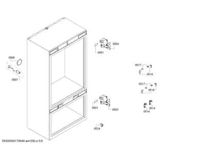 Door & Housing, Screws (0501-0524)