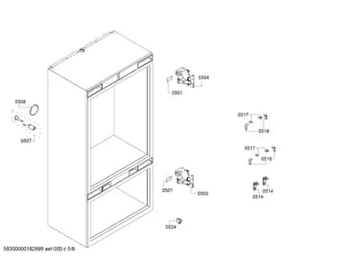 Door & Housing, Screws (0501-0524)