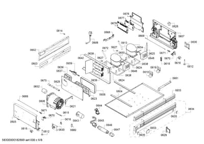 Door & Housing, shelves trays (0602-0678)