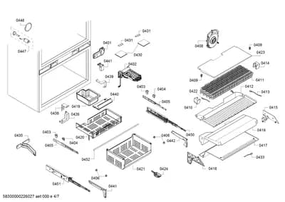 Door & Housing, Rails (0401-0452)