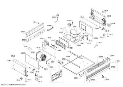 Door & Housing, shelves trays (0501-0556)