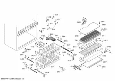 Door & Housing, Mounting & Fixing (0401-0434)