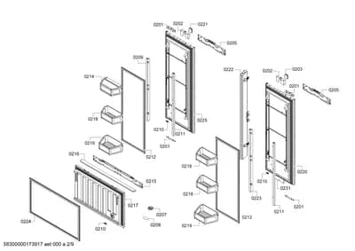 Door & Housing, Mounting & Fixing (0201-0225)