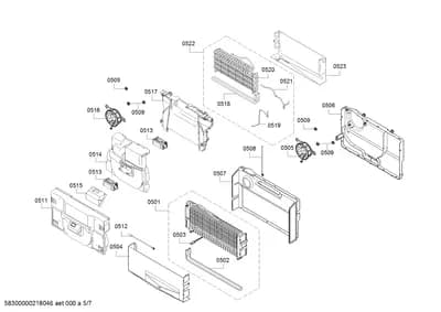 Door & Housing, Fan Parts (0501-0537)