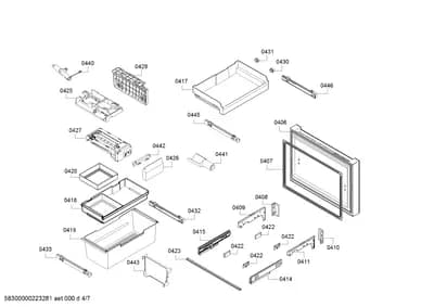 Mounting & Fixing, drawers (0406-0446)