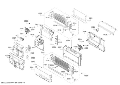 Door & Housing, Fan Parts (0501-0537)