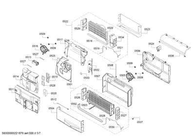 Door & Housing, Fan Parts (0501-0537)