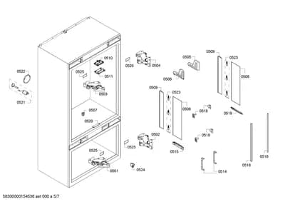 Door & Housing, Hinges (0501-0528)