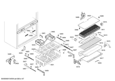 Door & Housing, Mounting & Fixing (0401-0434)