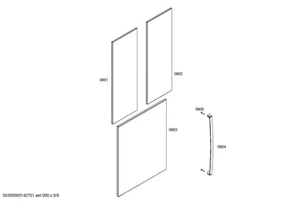Door & Housing, Handles & Knobs (0801-0805)