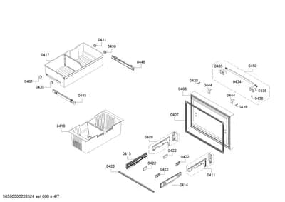 Mounting & Fixing, drawers (0406-0450)