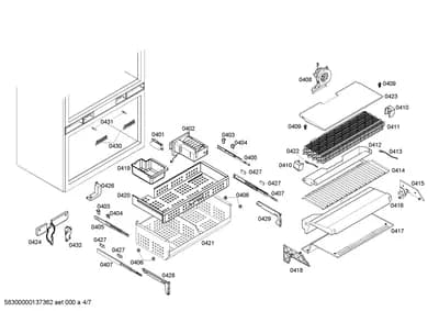 Door & Housing, Mounting & Fixing (0401-0432)