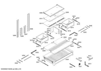 shelves trays, Mounting & Fixing (0305-0335)