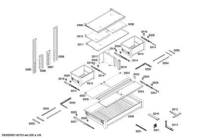 shelves trays, Mounting & Fixing (0305-0335)