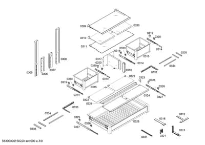 shelves trays, Mounting & Fixing (0305-0335)