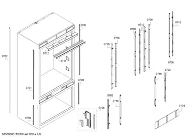 Door & Housing, Screws (0701-0716)