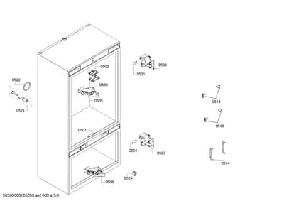 Door & Housing, Hinges (0501-0524)