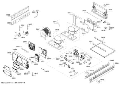 Door & Housing, shelves trays (0601-0677)
