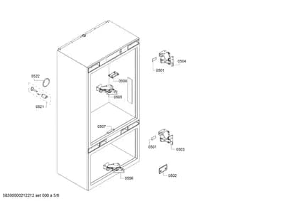 Door & Housing, Hinges (0501-0522)