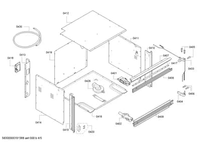 Door & Housing, Hinges (0401-0430)